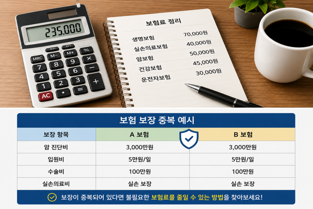 보험 정리 첫 단계! 가입한 보험을 모두 적어보세요